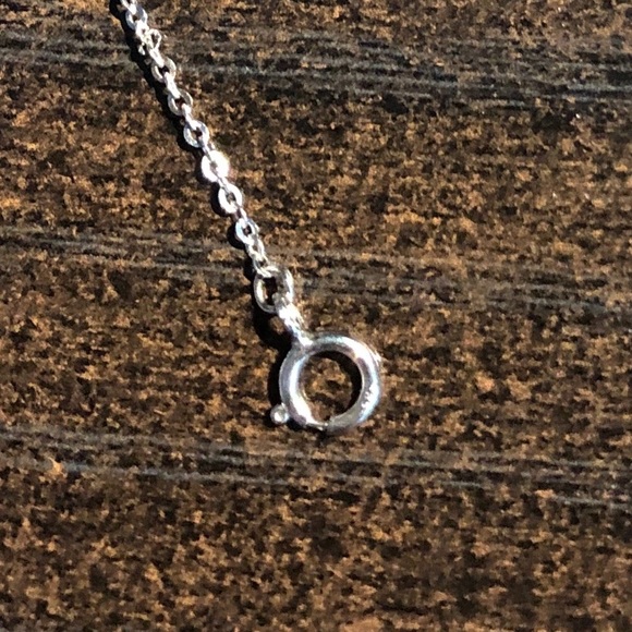 14K White Gold Evil Eye Cross Bracelet 8" - Picture 3 of 3